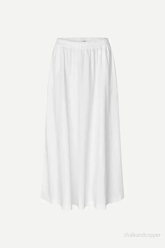 Satina Skirt 15646 White Samsoe Samsoe - Bild 3