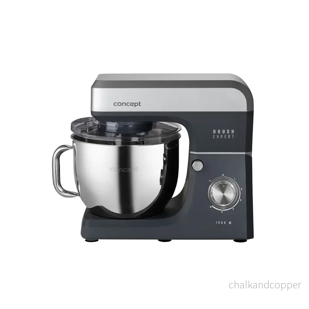 Concept Dough Expert köksrobot med planetväxel, effekt 1900 W, dubbel degkrok, uppvärmningsfunktion för skålen, 6 olika hastigheter, RM6010 - Bild 3