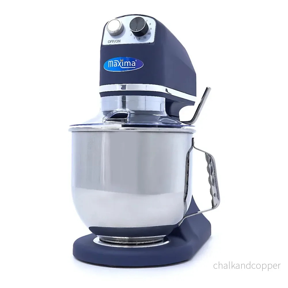 Mixer - 7 liter - Upp till 2 kg deg - Stålblå matt
