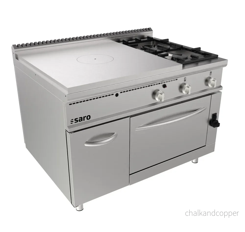 SARO Värmeplatta gasugn + 2 brännare + dörr LQ modell LQ / TPG6LO