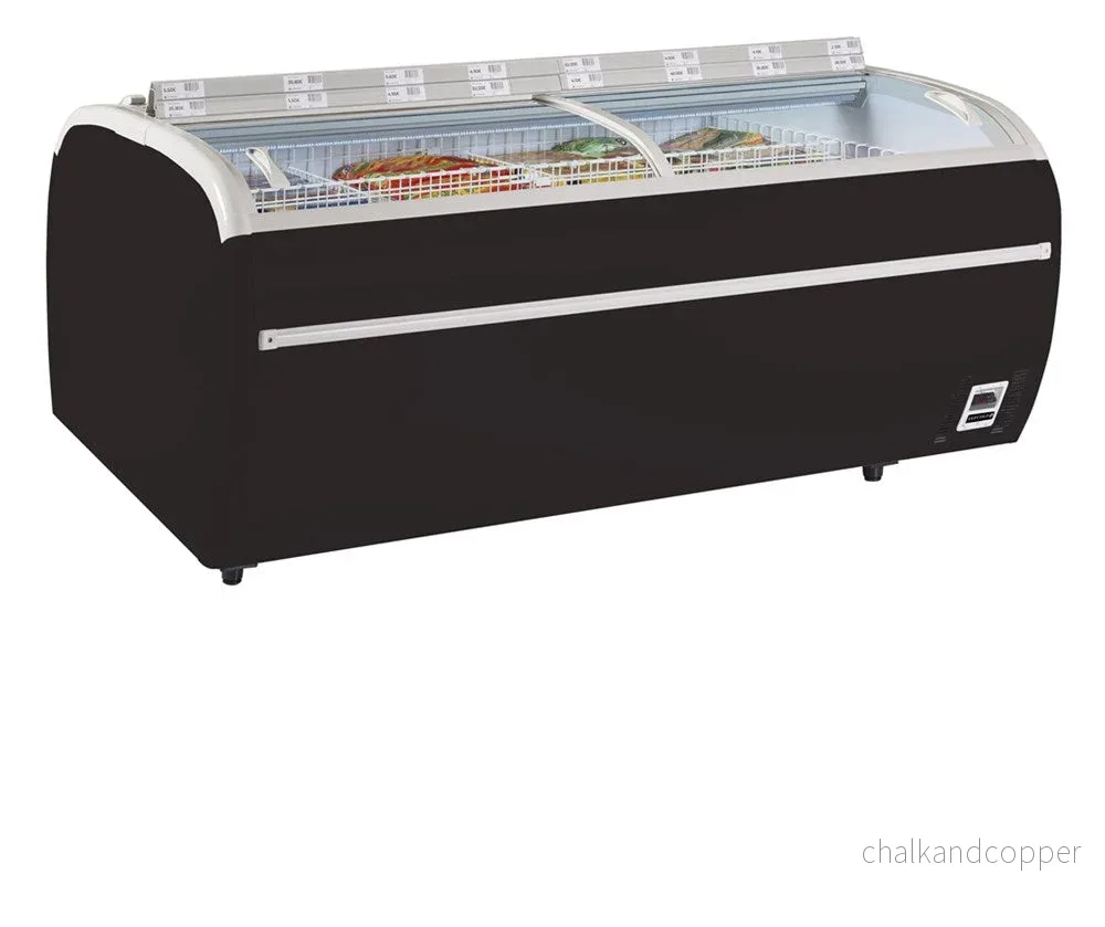 Supermarket frys i svart-TWIN 220B-F Supermarket frys i svart-TWIN 220B-F