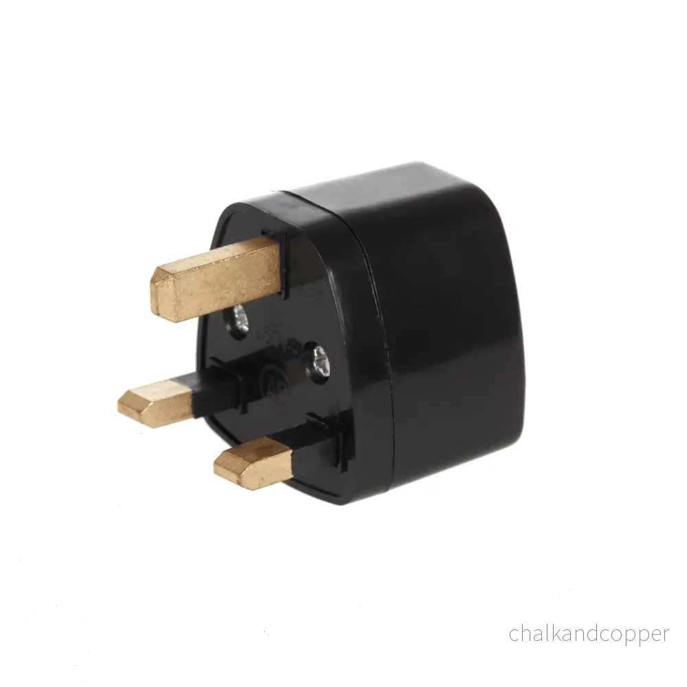 Maclean MCE154 Universell Reseadapter Kontakt GB/UK (EU till UK) Svart - Bild 3
