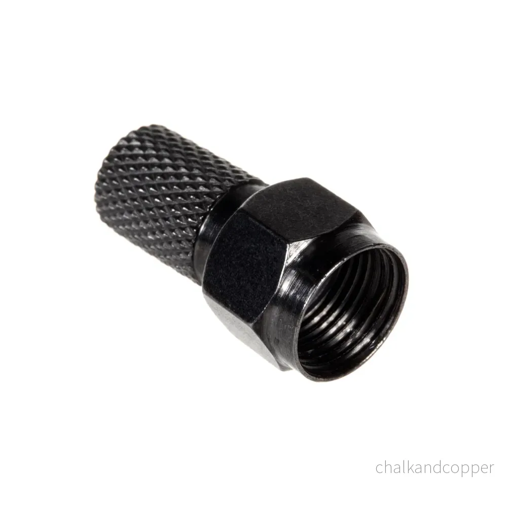 Kontakt F satellit professionell 1 st 6,8 mm RG5.9, RG6 svart nickel med tätning Maclean TV Systems MCTV-903 - Bild 3