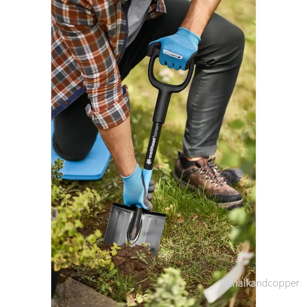 Cellfast kort spade, för arbete i hård jord, längd 78 cm, borstål, CELLPRO - Bild 3