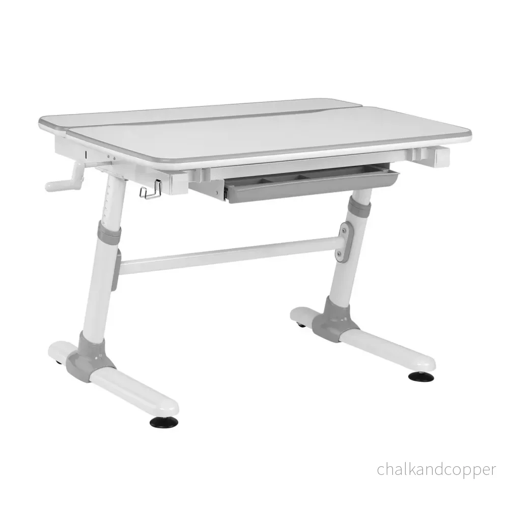 Ergo Office ergonomiskt höj- och sänkbart skrivbord för barn, grått, max 100 kg, ER-417 2cz