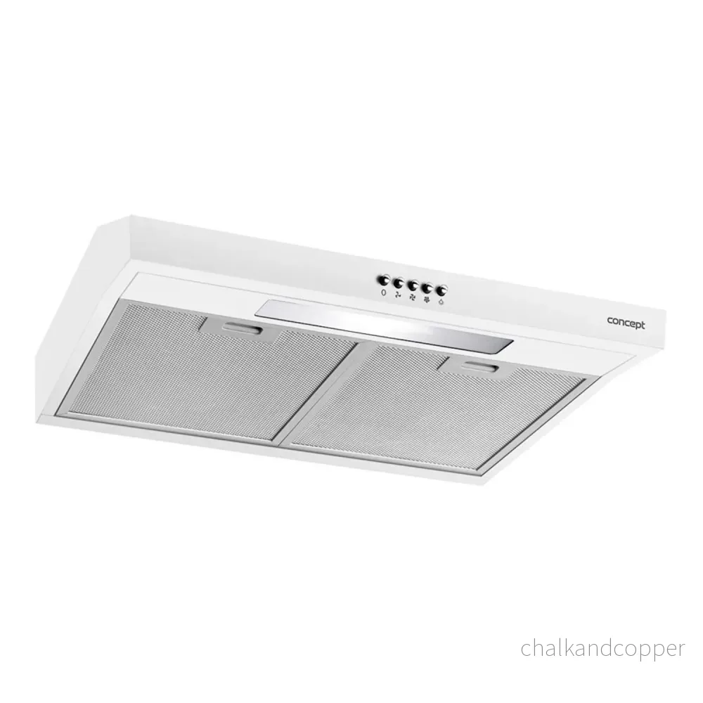 60cm koncept OPP1260WH under skåp huva tunn vit LED
