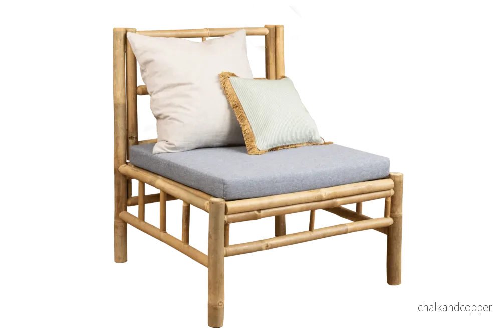 Beate bambu loungesoffa – mittmodul