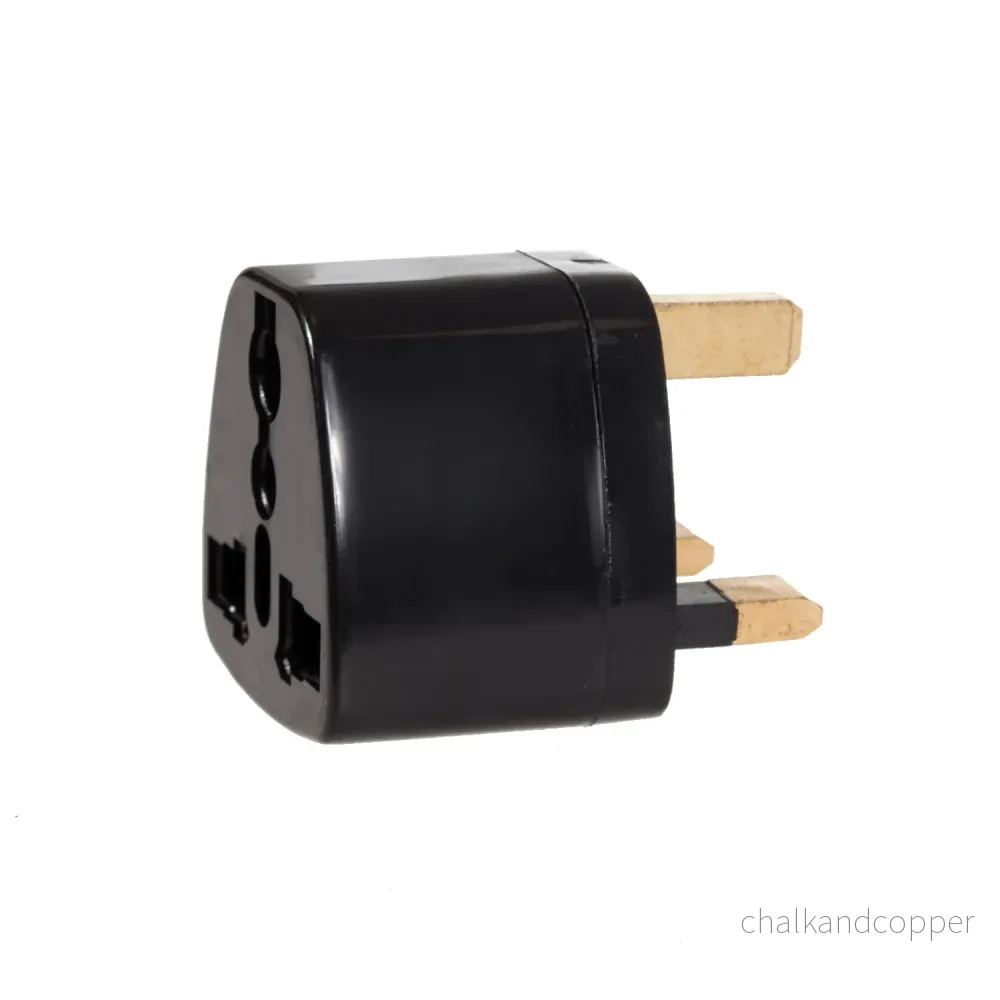 Maclean MCE154 Universell Reseadapter Kontakt GB/UK (EU till UK) Svart - Bild 2