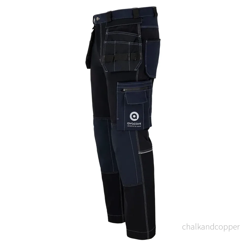 Avacore midjebyxa, stretch, cordura, svart och marinblå, storlek 62, Avaflex