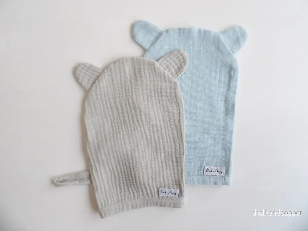 Muslin badvantar 2-pack – Morning Sky