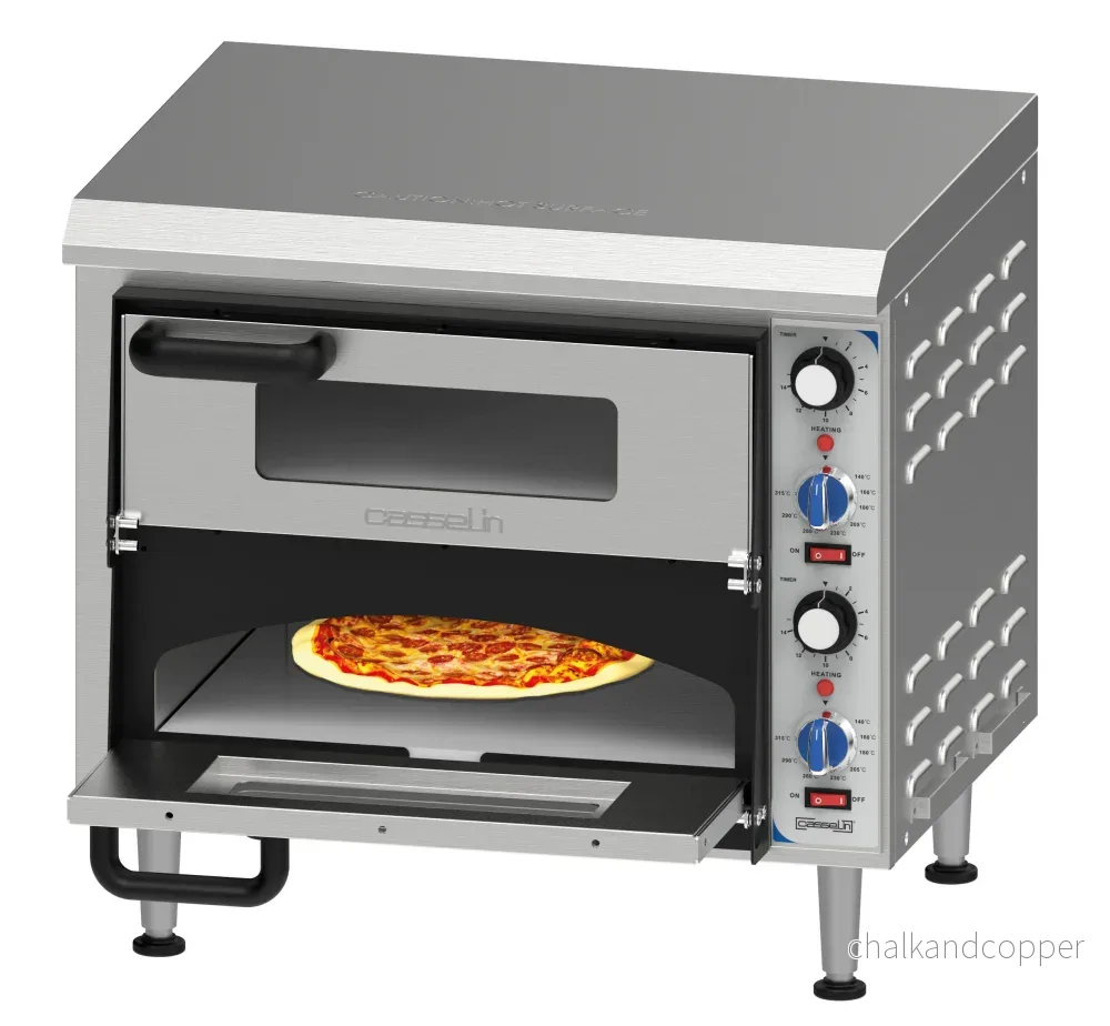 Elektrisk pizzaugn 2 kammare 35 cm
