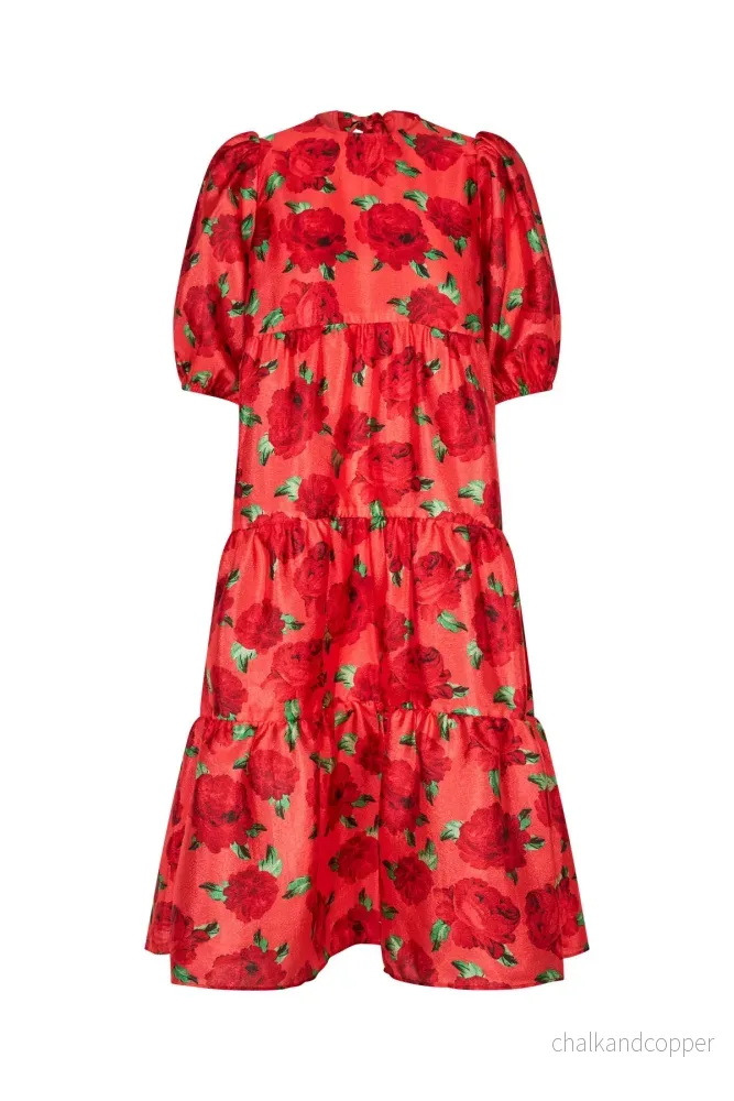 Lilicras Dress Coral Roses Cras