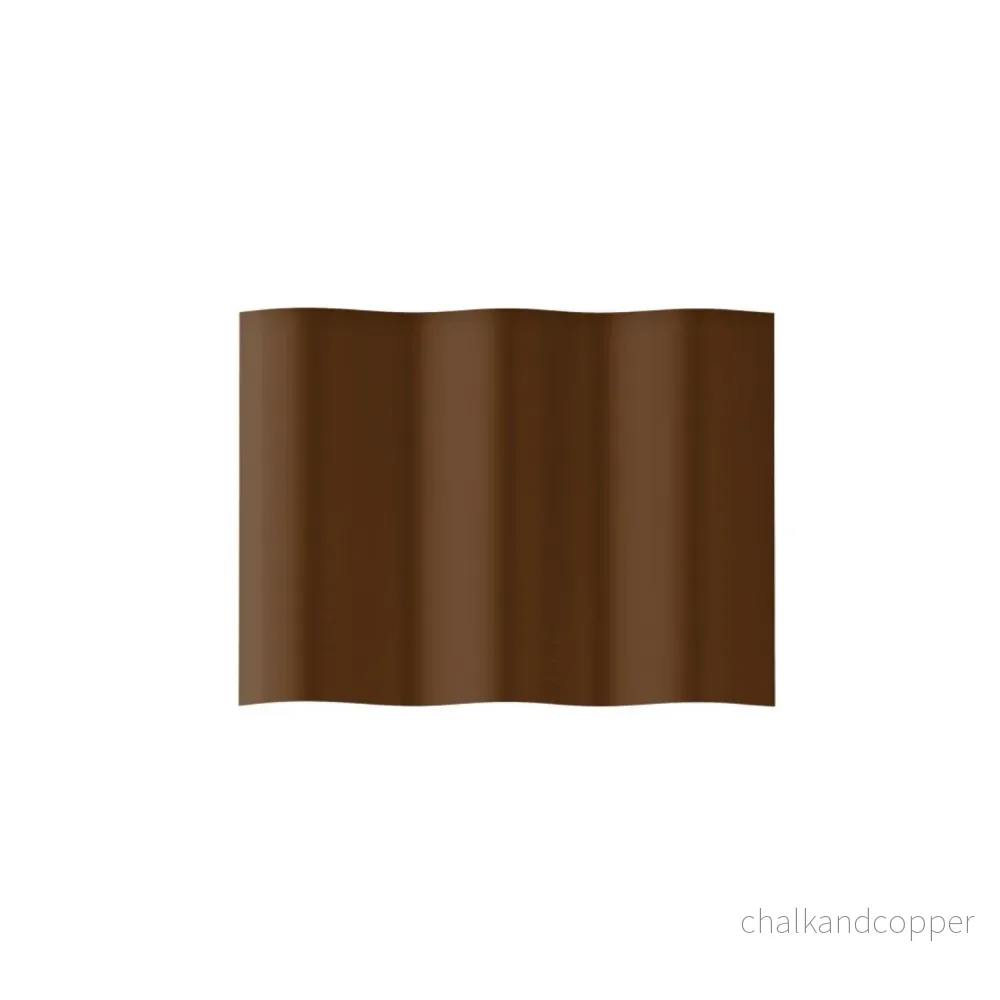 Vattentät och flexibel korrugerad trädgårdskant i plast 10cm x 9m Cellfast brun - Bild 3