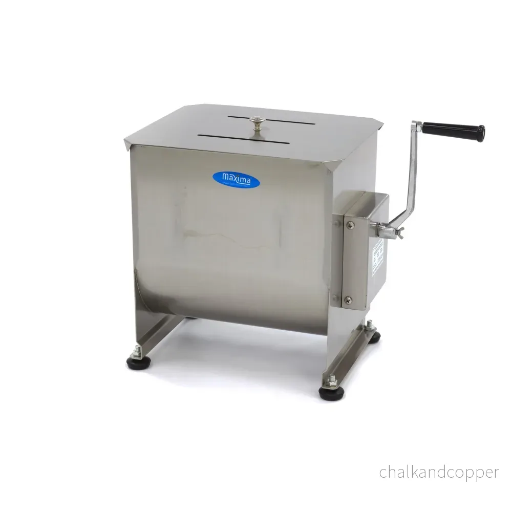 Köttblandare - 30L - 25kg kött - Enkelaxel - Manuell