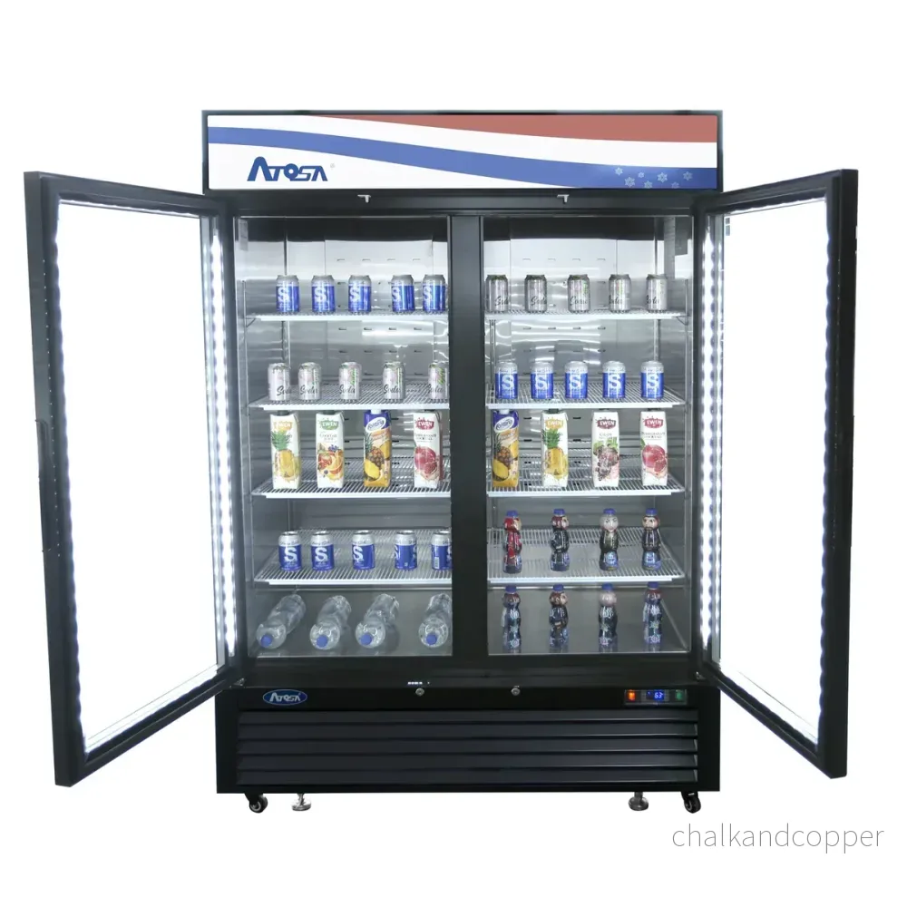 Displaykyl - 2 dörrar - Svart - 922 liter - Bild 2