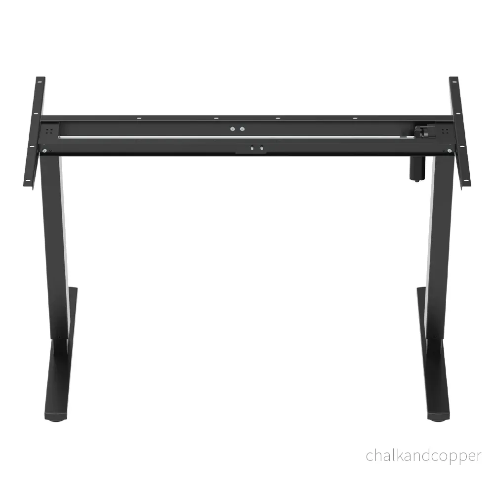Ergo Office elektriskt höj- och sänkbart skrivbord, maxhöjd 1160mm, max - 80 kg, utan bordsskiva, svart, ER-400 B - Bild 3