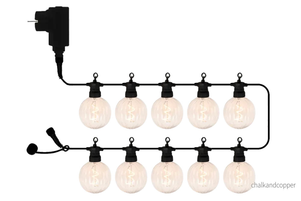 Luke ljusslinga startpaket – 10 led lampor klar