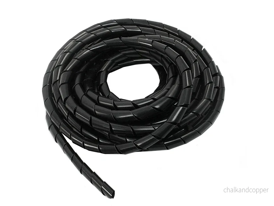 Maclean Kabelskydd, (8,7*10mm), 3m, svart spiral, MCTV-685 B