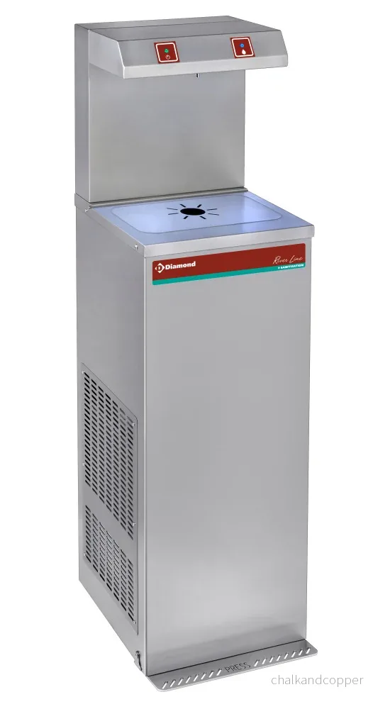 Pedalvattenkylare, rostfritt stål, 150L/h Pedalvattenkylare, rostfritt stål, 150L/h