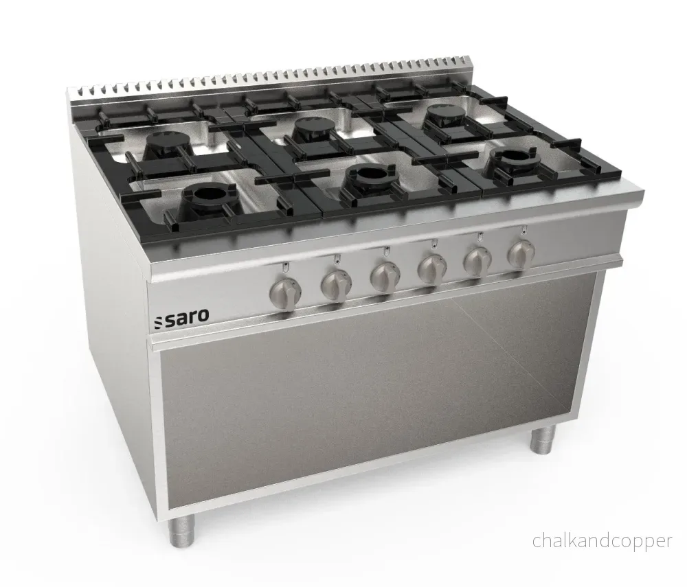 SARO Gasspis öppen underkonstruktion 6 brännare LQ modell LQ / CUG6BA