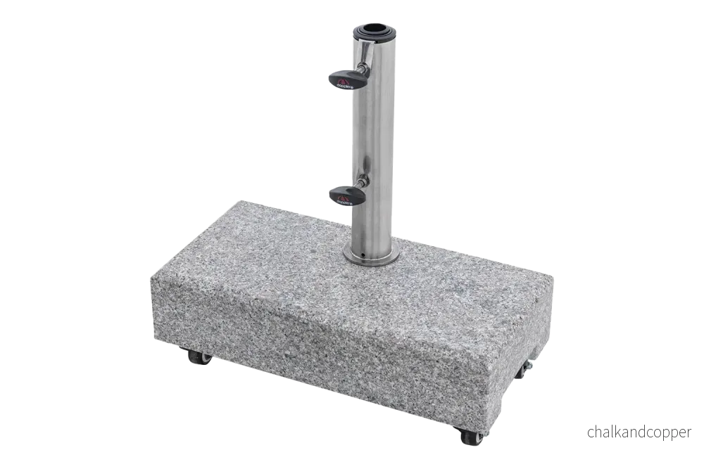Derby granit parasollfot 25 kg med hjul