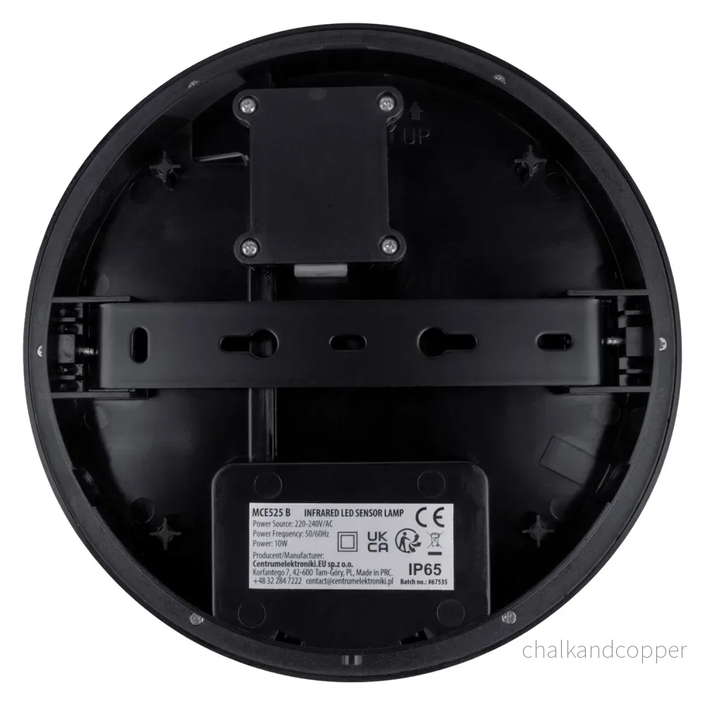LED-lampa med rörelsesensor Maclean, PIR-sensor, svart, 10 W, IP65, 1000 lm, neutral färg, MCE525 B - Bild 3