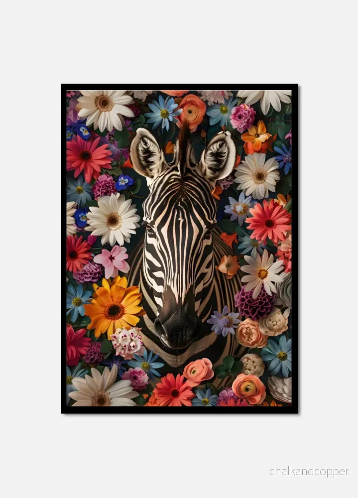 Floral Zebra Floral Zebra
