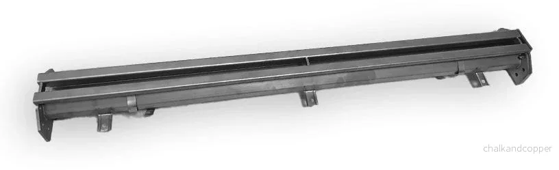 KOPPLINGSBAR SLUTAD ROSTFRI STÅL-KANAL 1500X65