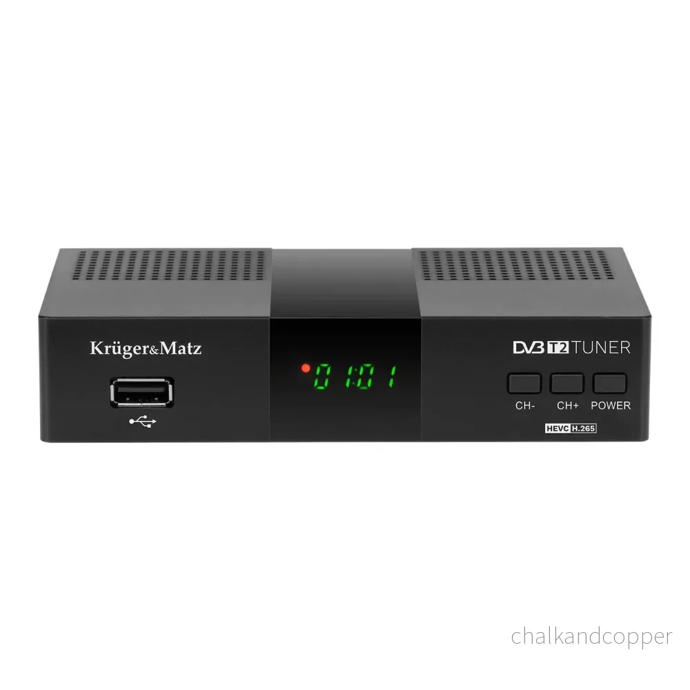 Tuner-avkodare DVB-T2 KM0550D H.265 HEVC EPG PVR Timeshift Kruger&Matz - Bild 2