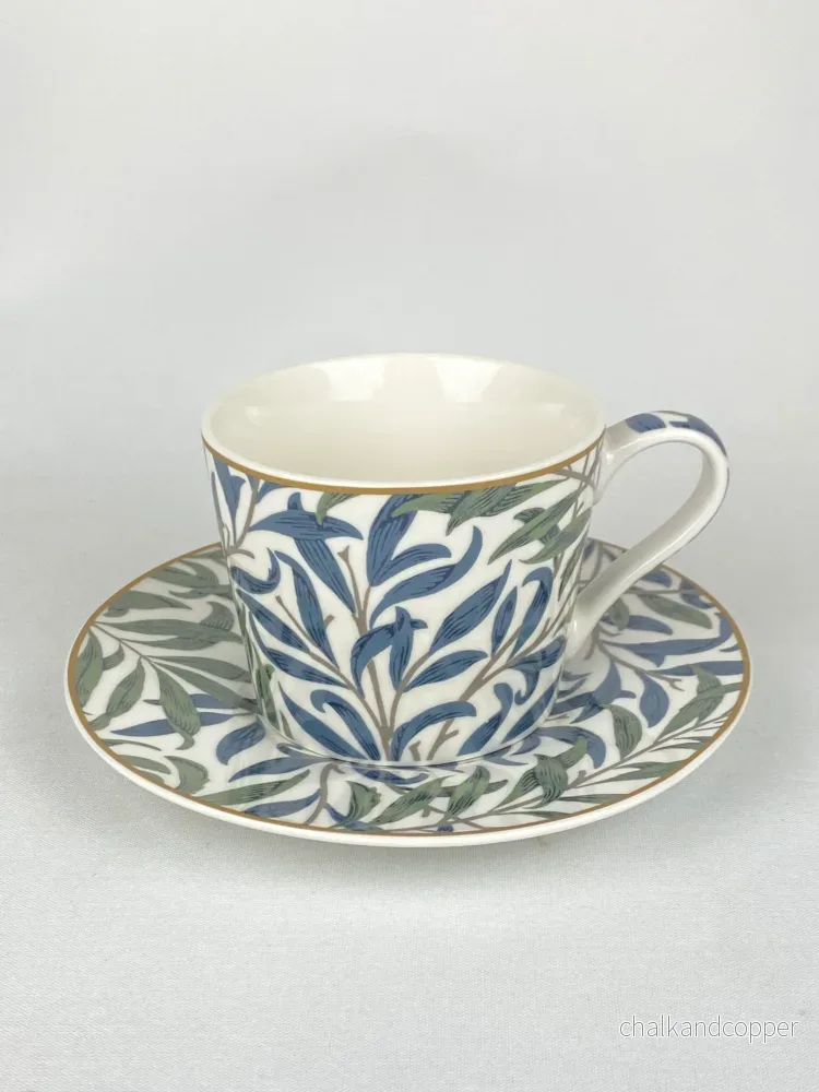 Kopp med assiett – William Morris Willow Bough Kopp med assiett – William Morris Willow Bough