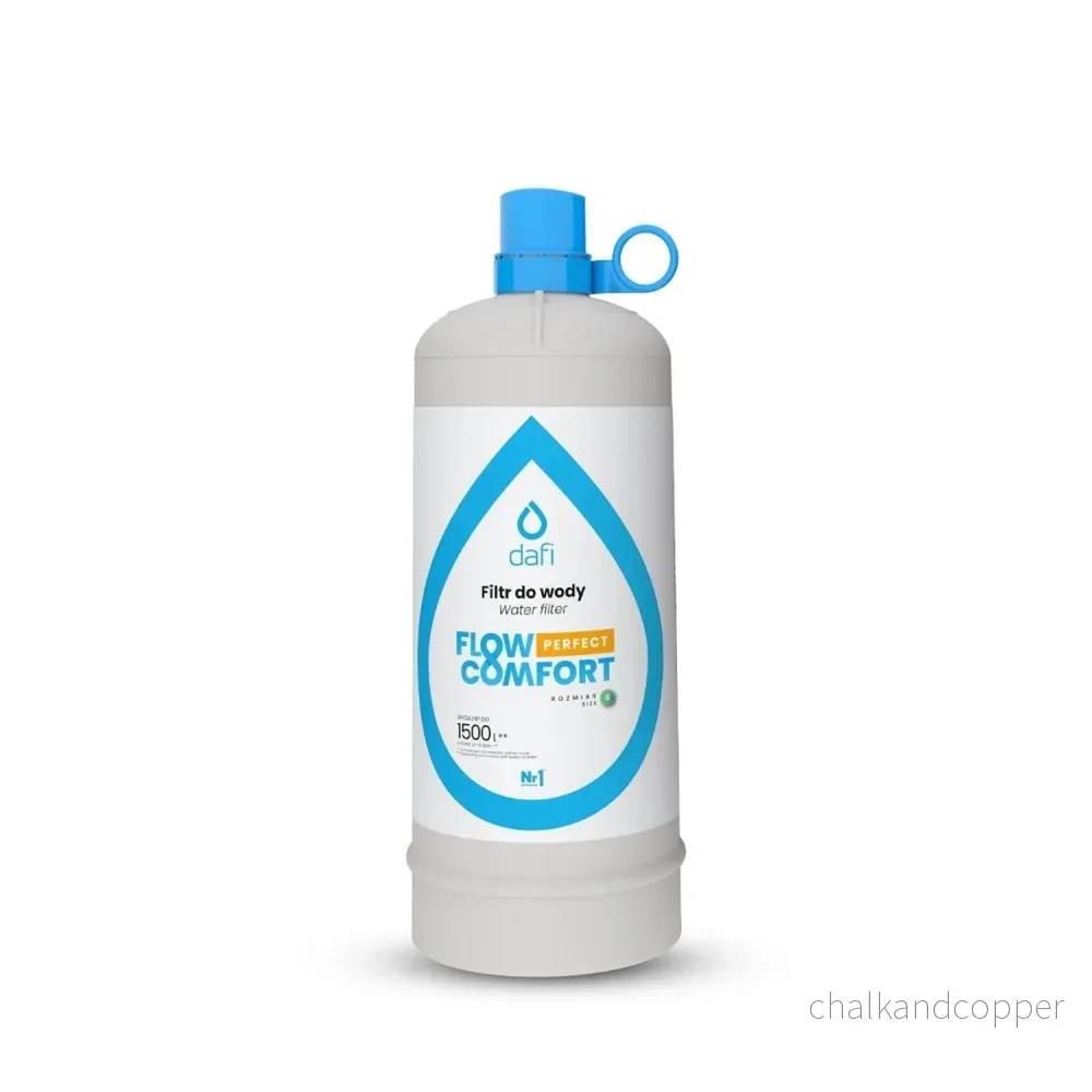 Dafi Flow Comfort Perfect-filtersystem, med kran för filtrerat vatten, filterkapacitet upp till 4,3 l/min, kromfärgad, F.FR.FIL.POD.Z.REG.BAT.1.DR - Bild 2