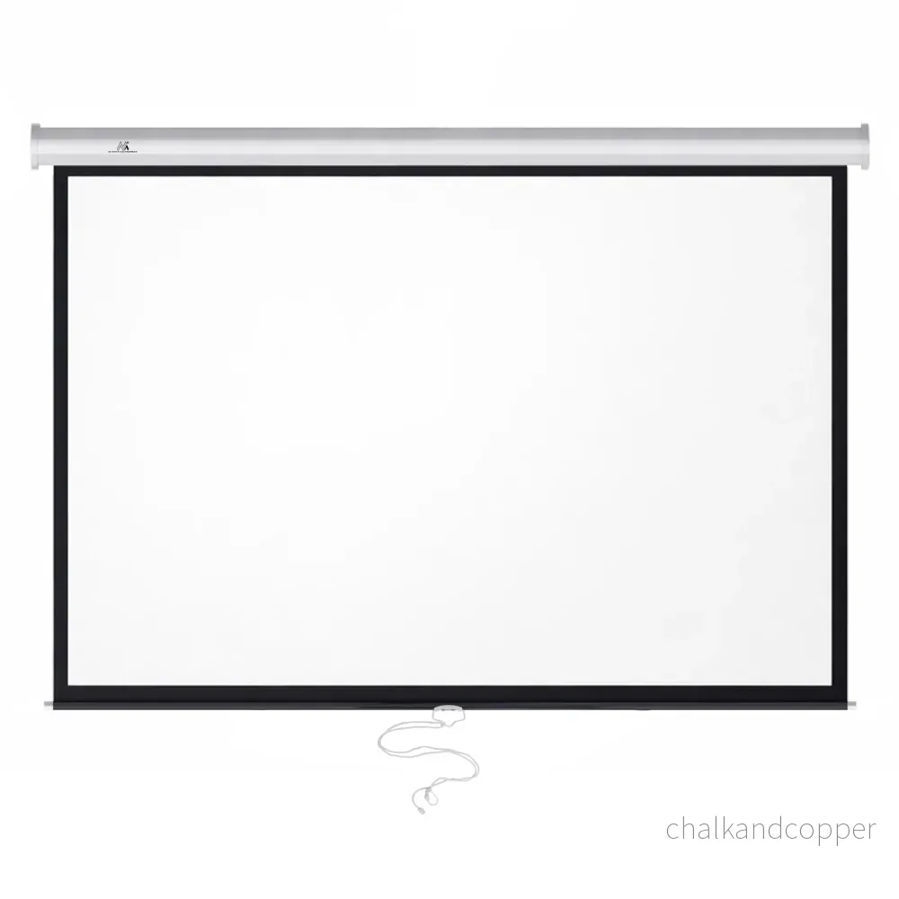 Maclean-projektionsduk, auto-lock, mattvit, vägg- eller takmontering, 100 tum, 4:3, 200 x 150 cm, MC-594 - Bild 2