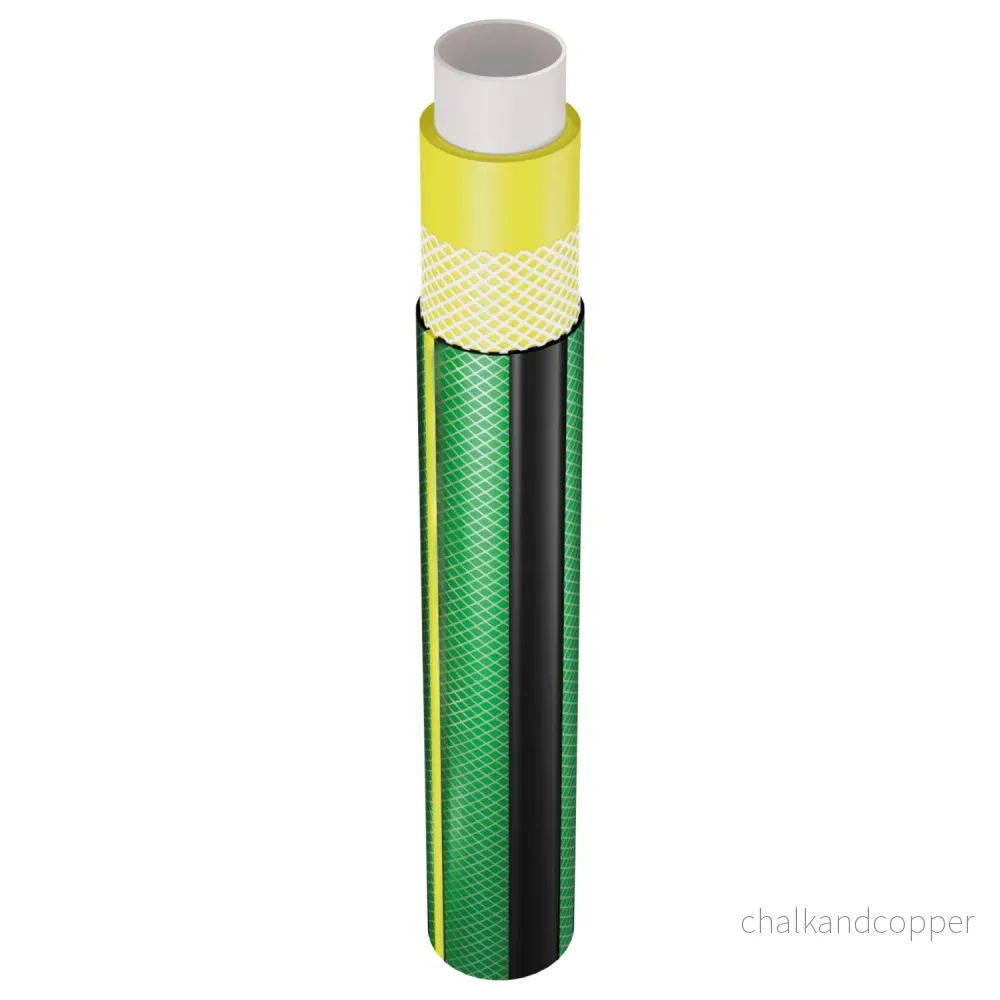 Vartco Home Plus 4-Lagers Vattenslang Trädgårdsslang Slang Trädgårdsbevattning Flexibel Slang Polyesterkorsfläta UV-Beständig 27 Bar (3/4" 50m) - Bild 2