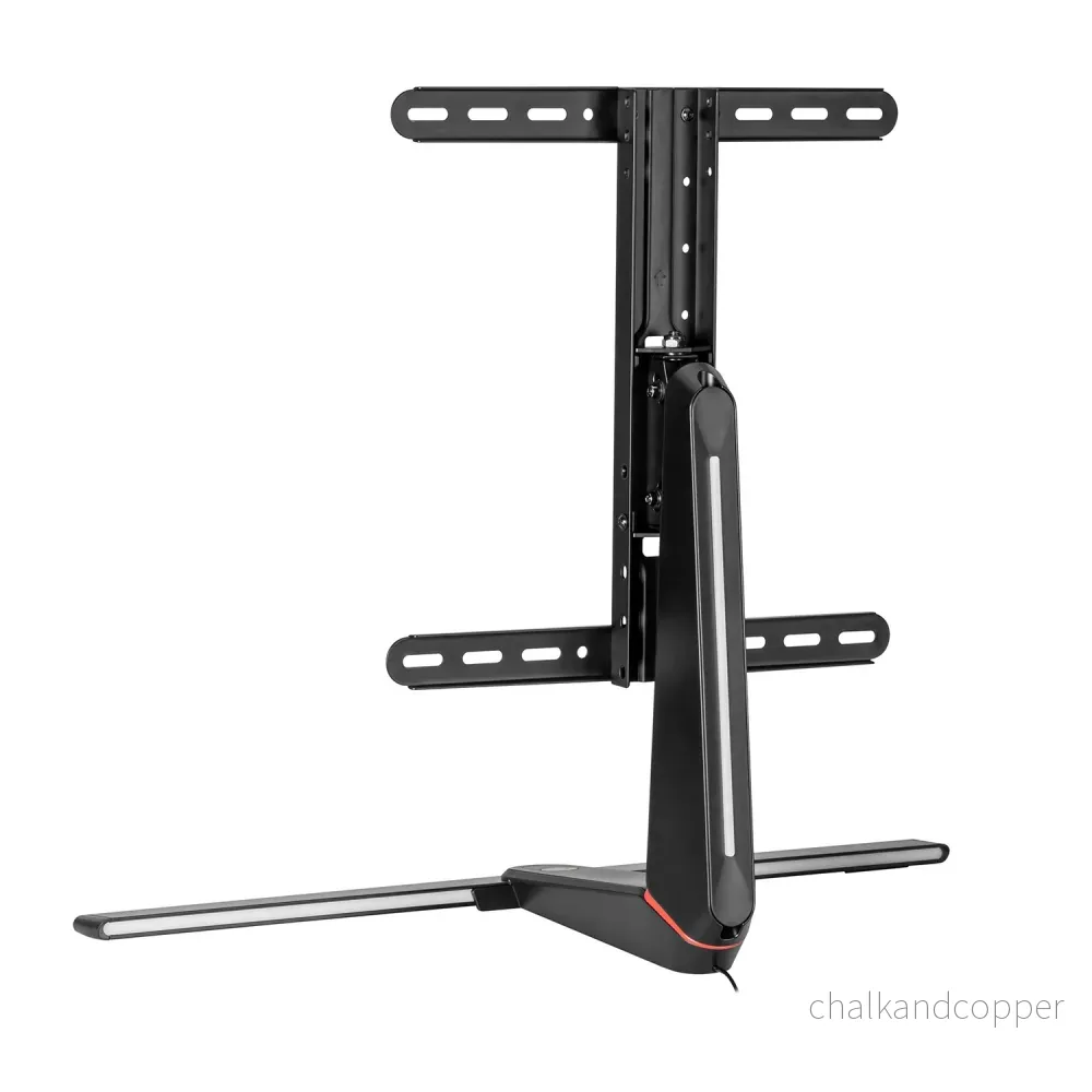 NanoRS RS167 Gamingmonitorstativ Höjdjusterbart RGB LED 32-55" Max. VESA 400x400 Max. 40kg - Bild 3