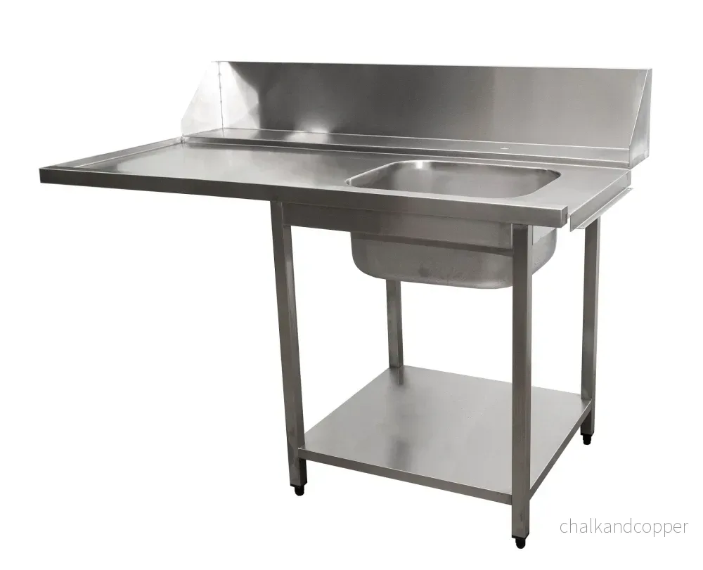 SARO Förvaringsbord för diskmaskin höger, 1 diskho, 1600 mm SARO Förvaringsbord för diskmaskin höger, 1 diskho, 1600 mm