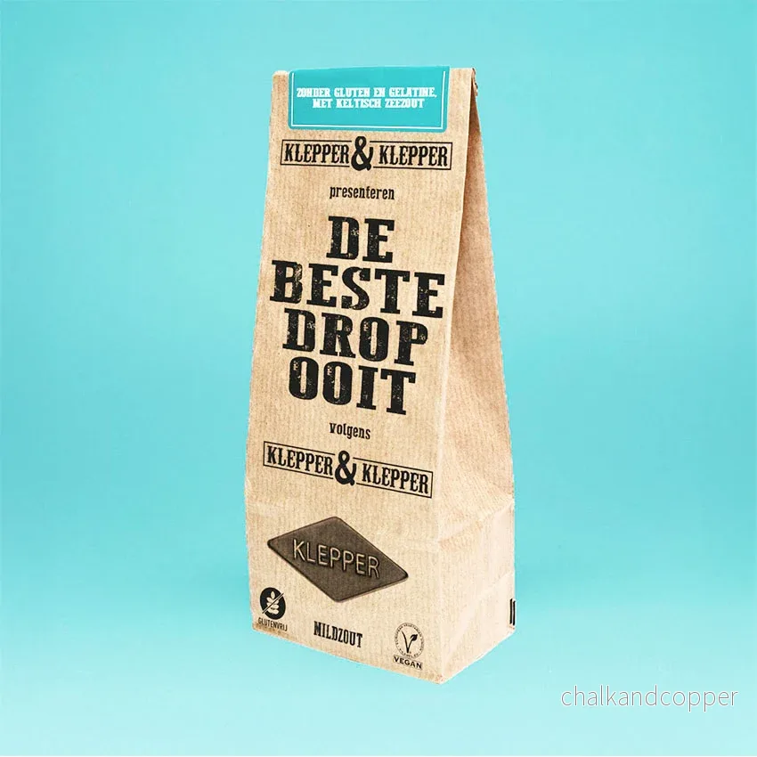 Klepper & Klepper Mildzout Lakrits 200 g – Holländsk premiumlakrits (vegansk & glutenfri)
