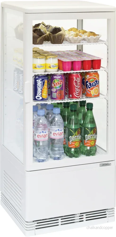 Displaykylskåp 78 L – Vit