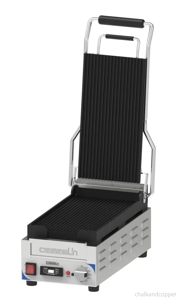 Kontaktgrill Premium räfflad - räfflad med timer - XS