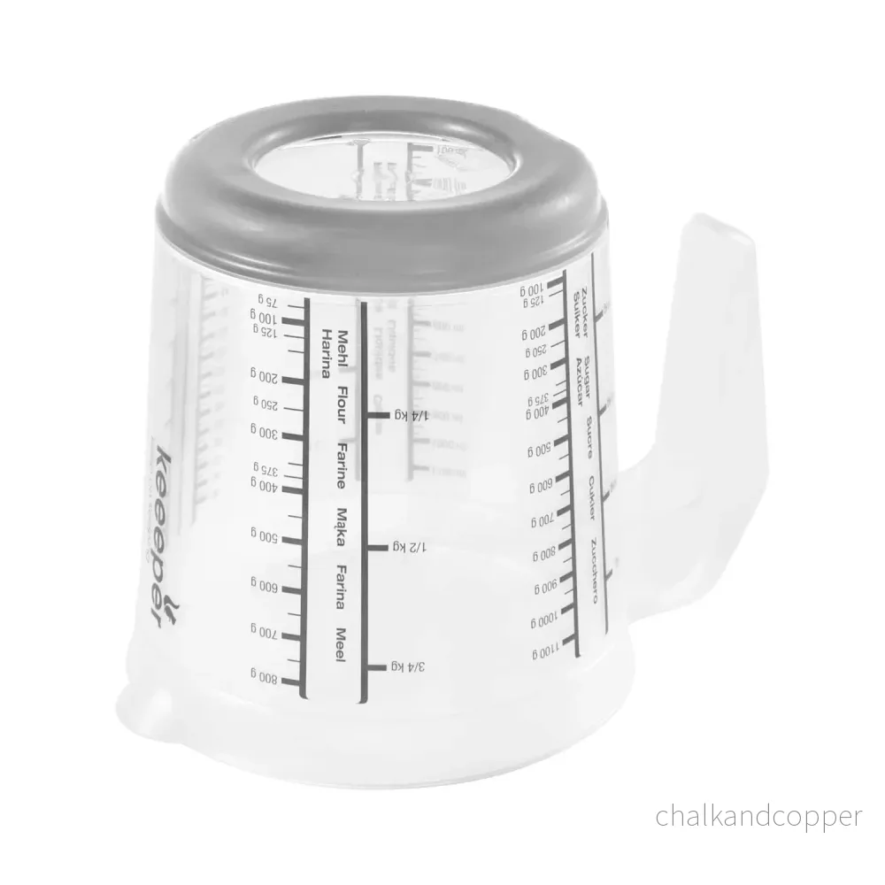 Köksset kanna med lock, lock och citruspress, Matteo Keeeper, 1 l, 14x15 cm, nordic grey - Bild 3