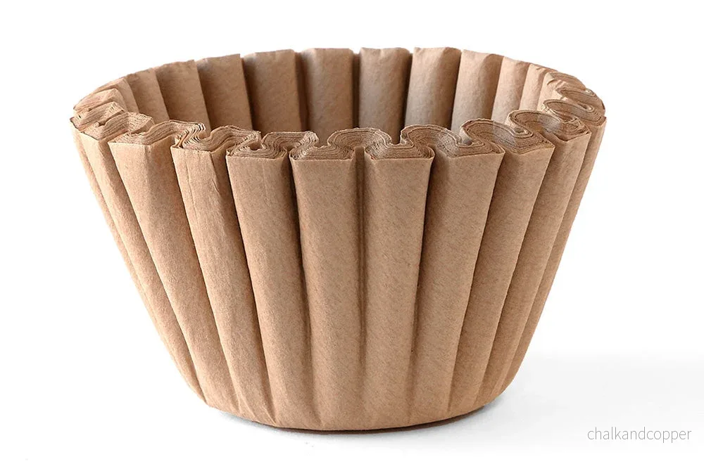 SARO Korgfilterpapper för kaffemaskiner, oblekt