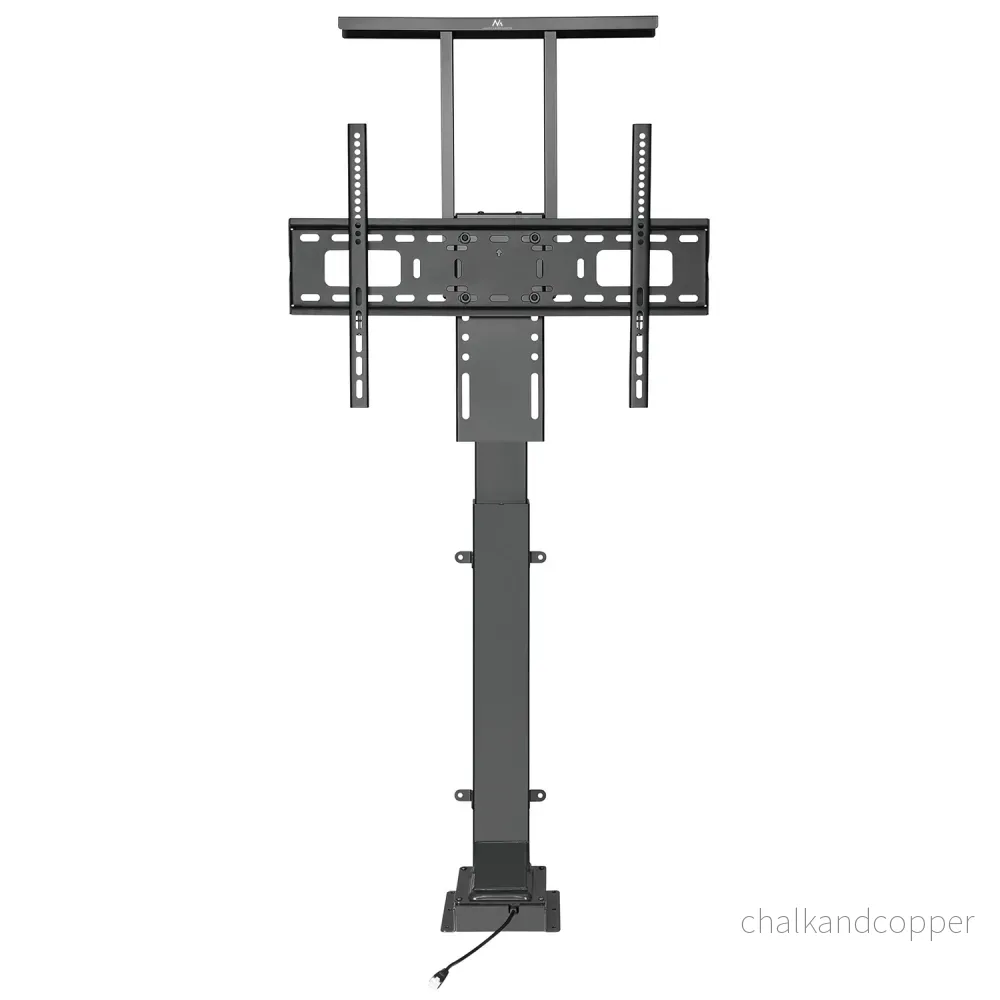 Elektrisk kabelförlängningsfäste Maclean, 37''-65''', VESA 600x400, max 50kg, MC-866 + HDMI 2.0 4K 3D UHD 1,8m KABEL 48 bit - Bild 2