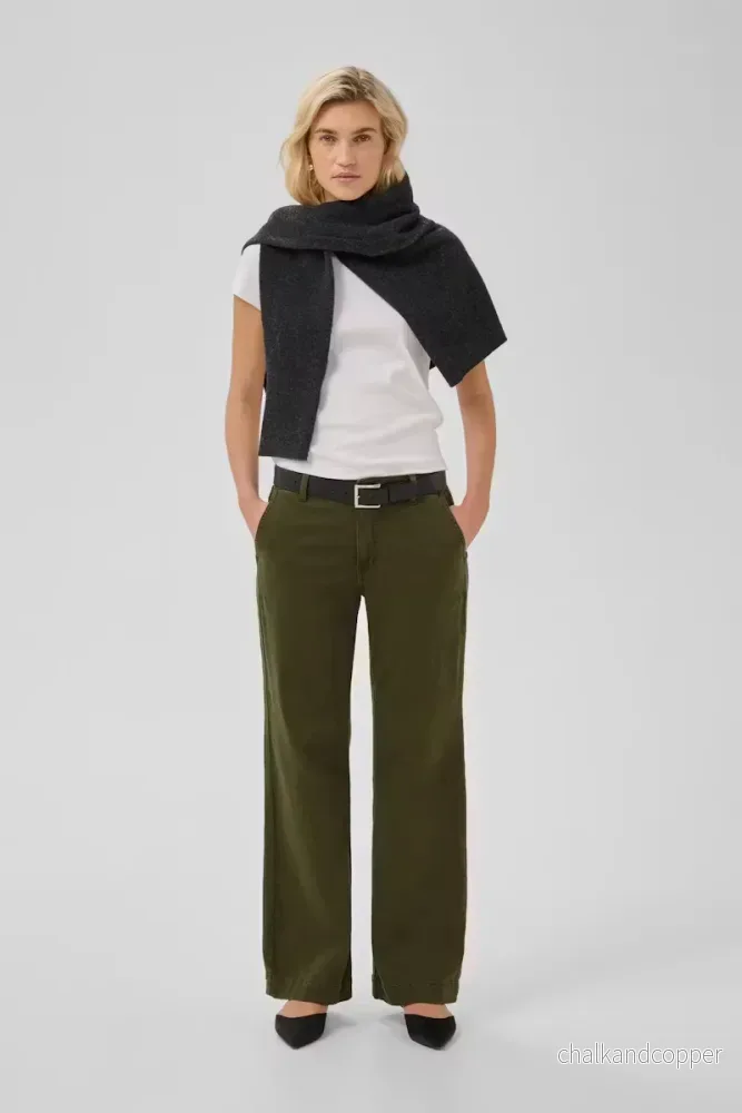 LaraMW 149 Pant Wide Olive Night My Essential Wardrobe LaraMW 149 Pant Wide Olive Night My Essential Wardrobe