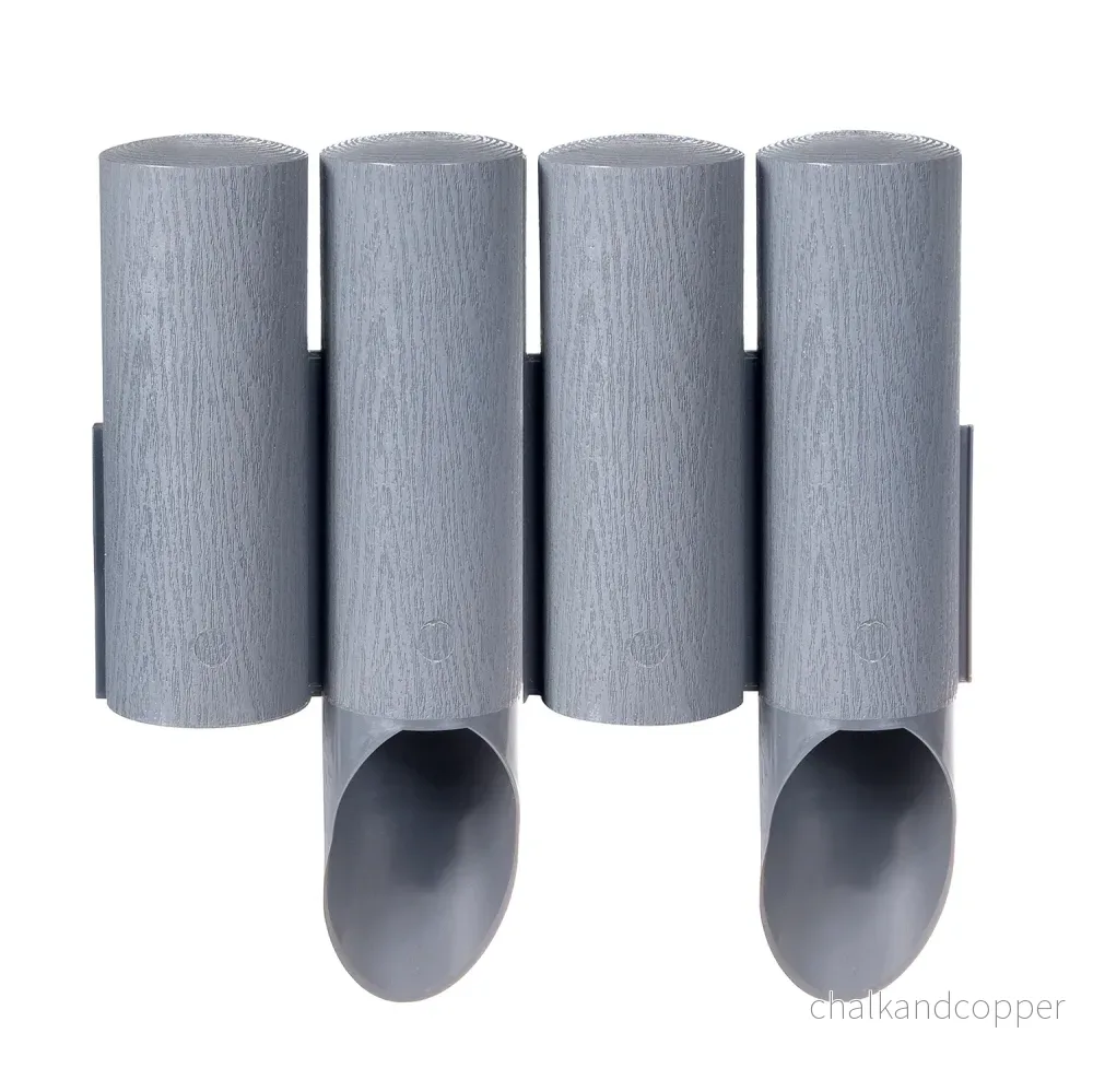 Cellfast trädgårdsstaket, träimitation, frostbeständigt, längd 2,3 m, färg grafit, 34-044