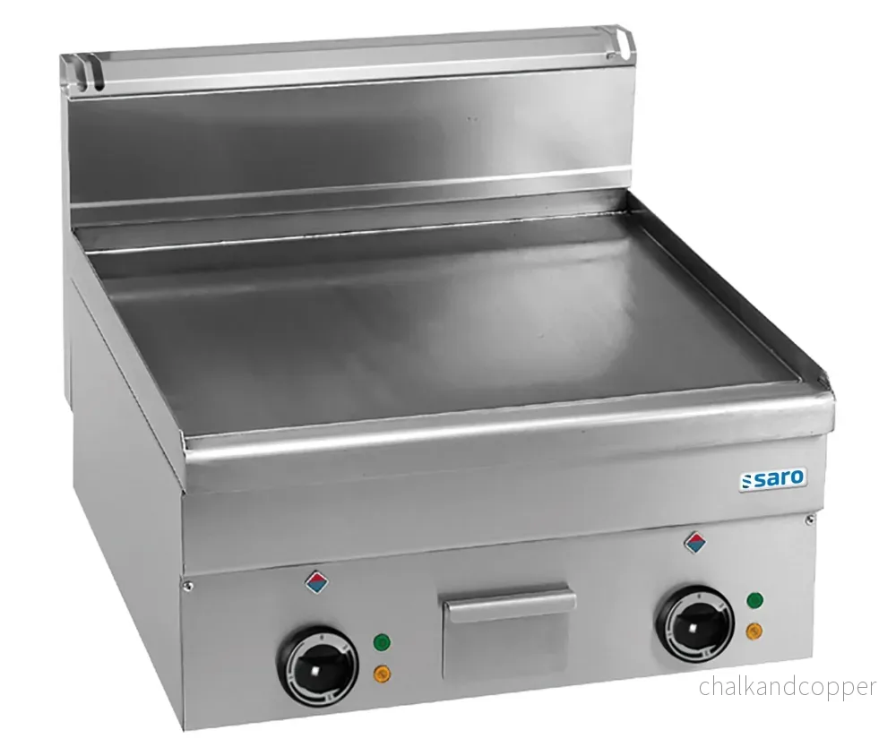 SARO Elektrisk Grillplatta Slät Bordsskiva 600×600 Modell EFT66L