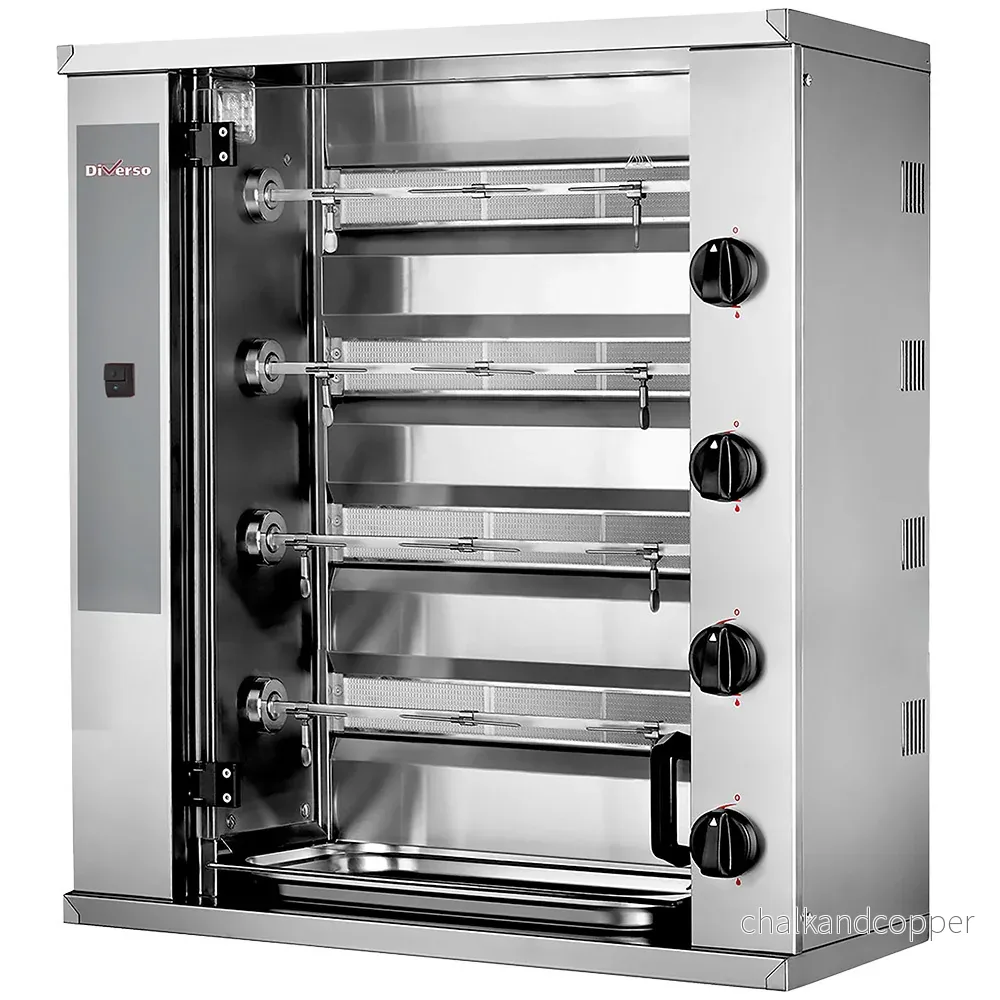 Gasolkycklingstekare, 4 spett (12 kycklingar) LITEN Gasolkycklingstekare, 4 spett (12 kycklingar) LITEN