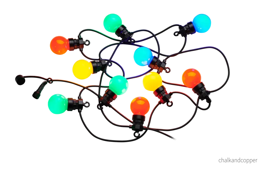 Lucas ljusslinga startpaket – 10 led lampor kulörta Lucas ljusslinga startpaket – 10 led lampor kulörta