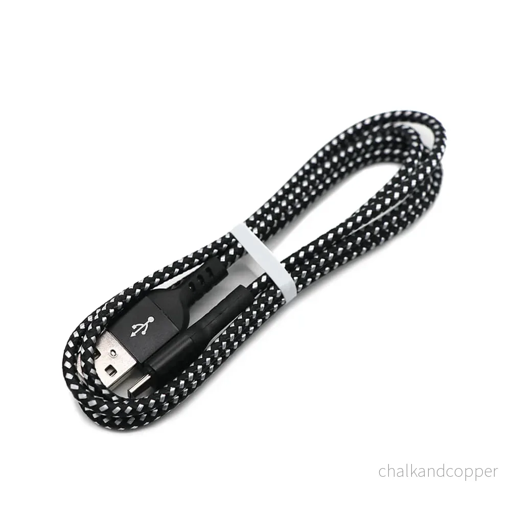 USB C-kabel som stöder Fast Charge 2.4A Maclean Energy MCE471 svart, 1m 5V / 2.4A - dataöverföring - Bild 2