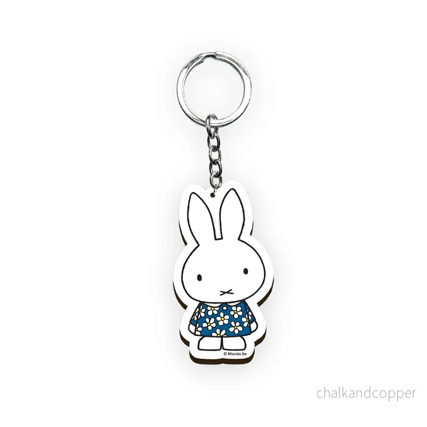 Miffy® MDF nyckelring – Miffy Flowers - Bild 2