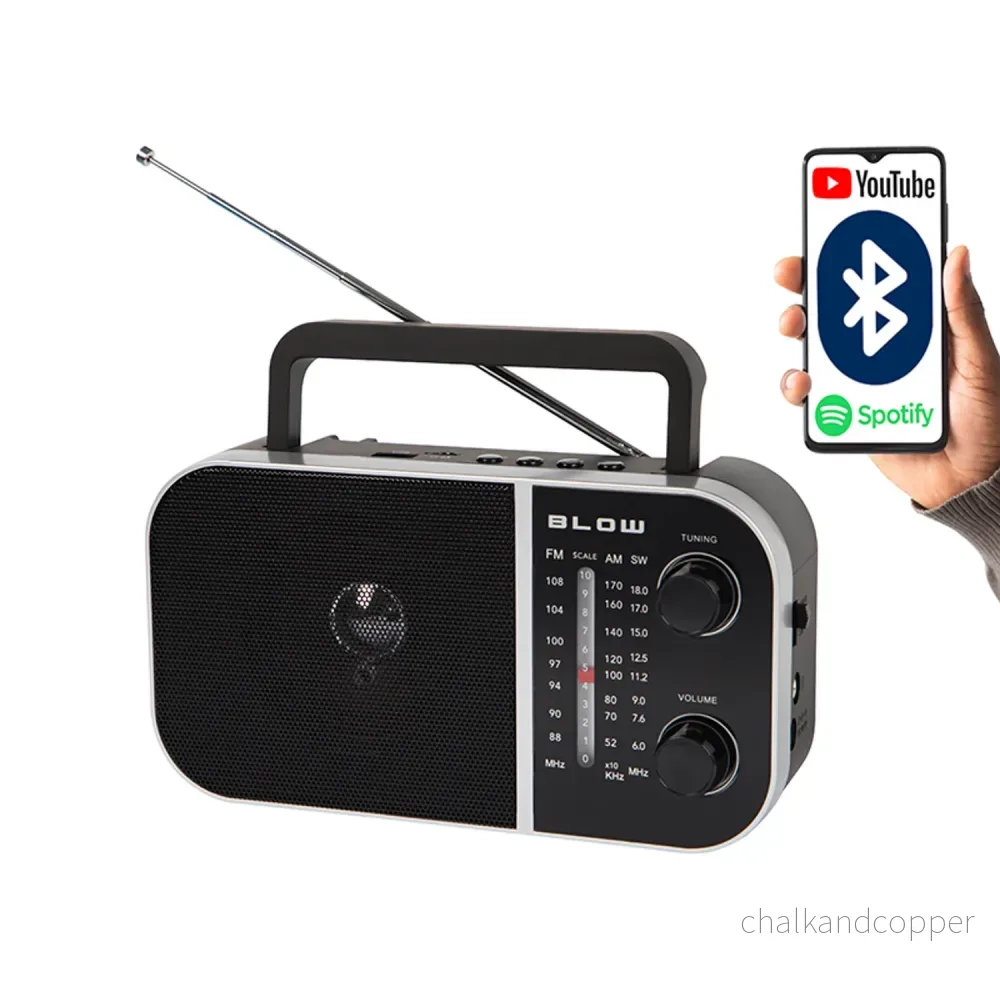 Bärbar analog radio AM/FM RA6 batteri- och nätdriven Blow - Bild 2