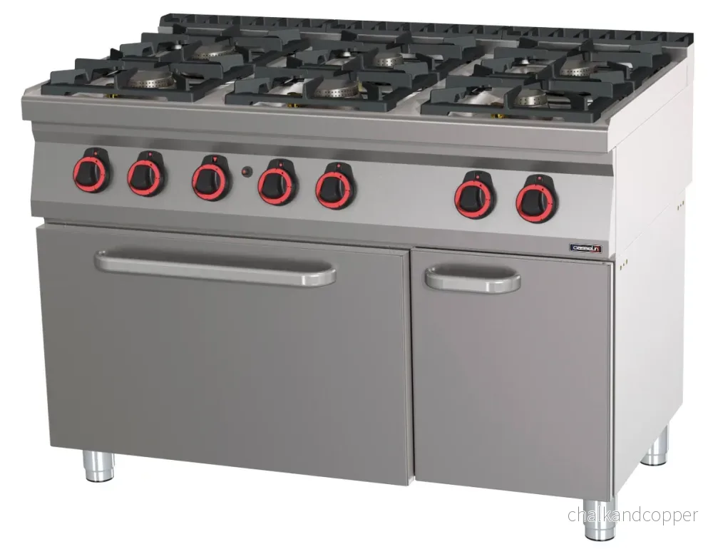 Gasolspis 6 brännare med gasugn GN 2/1 HK 120